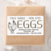 Gratis Range NIET GGO Ei Kartonetiket Goud In reli Etiket (Insitu)