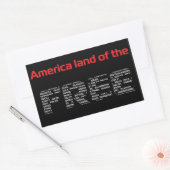 "Gratis" Rechthoekige Sticker (Envelop)