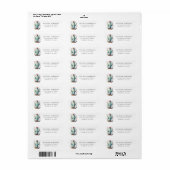 Gratis Retouradreslabel met Cactus Motief Etiket (Full Sheet)