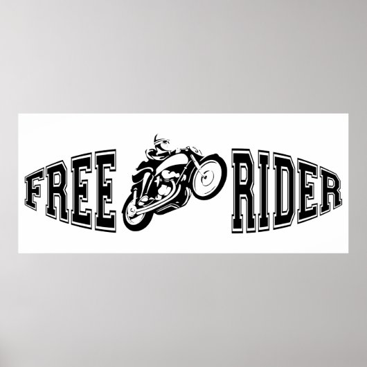 Gratis rijder poster (Voorkant)