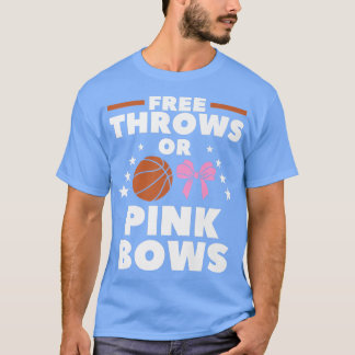 Gratis rijen of roze bogen Geslacht Zwangerschap o T-shirt
