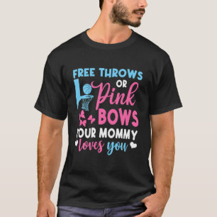 Gratis rijen of roze bogen mama houdt van je sekse t-shirt
