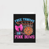 Gratis rijen of roze bogen Zwangerschap Roze of Bl Kaart (Voorkant)