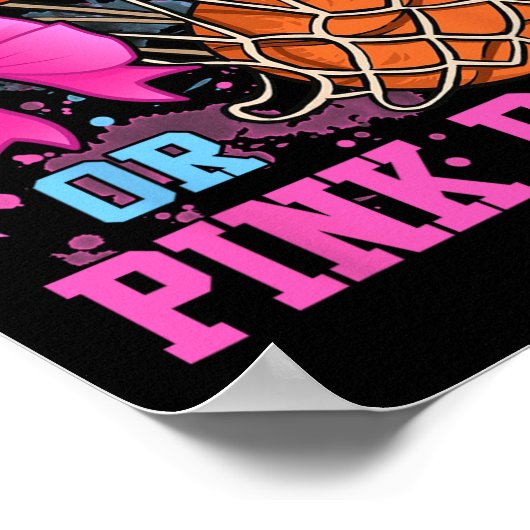 Gratis rijen of roze bogen Zwangerschap Roze of Bl Poster (Hoek)