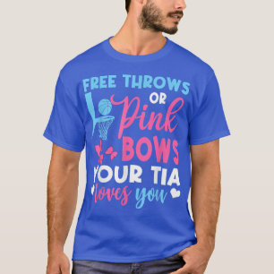 Gratis rijen of roze roze roze borden Tia houden v T-shirt
