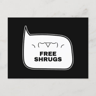 GRATIS SCHOUdertjes Funny Kaomoji Japanse Emoticon Briefkaart