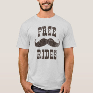 Gratis snor Rides Grappig  T-shirt