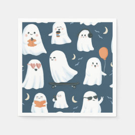 Gratis Spirits Ghost Paper servetten - Halloween D
