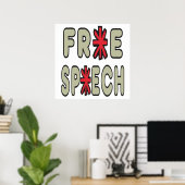 Gratis spraak poster (Thuiskantoor)