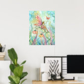 Gratis sprookje en vlinder kunstwerk van Molly Har Poster (Thuiskantoor)