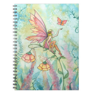 Gratis sprookjes- en vlinderkunst van Molly Harris Notitieboek