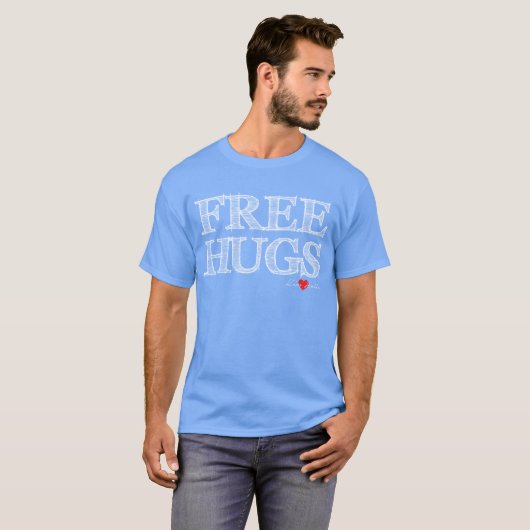 Gratis T-shirt met hugs (Voorkant volledig)