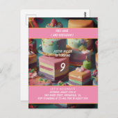 Gratis taart verjaardag briefkaart (Voorkant / Achterkant)