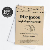 Gratis Tacos Grappige Ontvangst Uitnodiging Alleen