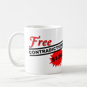 Gratis tegenstrijdigheden Funny Mug Koffiemok