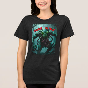 "GRATIS TENTACLE HUGS™ Cthulhu Tri-Blend Shirt