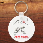 GRATIS TIBET! -dleutelhanger Sleutelhanger (Voorkant)