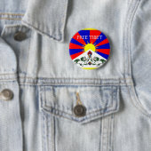 GRATIS TIBET PIN RONDE BUTTON 5,7 CM (In situ)