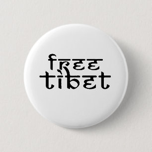 GRATIS TIBET RONDE BUTTON 5,7 CM