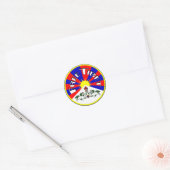 Gratis Tibet ronde Stickers (Envelop)