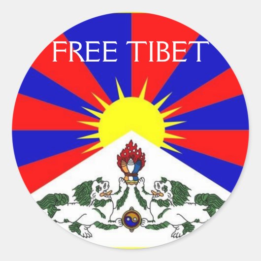 GRATIS TIBET Sticker Sheet (Voorkant)