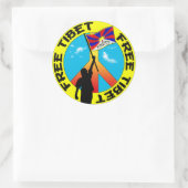 gratis tibetsticker ronde sticker (Tas)