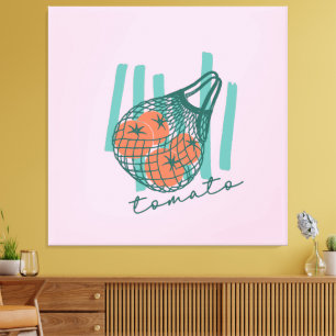 Gratis Tomaten Italië Boerenmarkt Canvas Afdruk