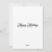 Gratis Tuxedo Kitten Holly Berries Frame Feestdagenkaart (Achterkant)