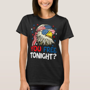 Gratis vanavond Amerikaanse vlag Patriottische ade T-shirt