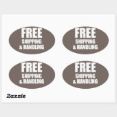 GRATIS VERZENDKOSTEN EN HANTERING OVALE STICKER (Vel)