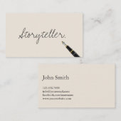 Gratis Visitekaartje voor het schrijven van script (Voorkant / Achterkant)