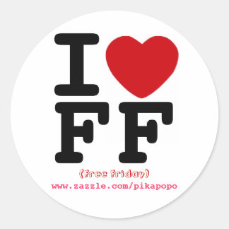 Gratis vrijdag Sticker