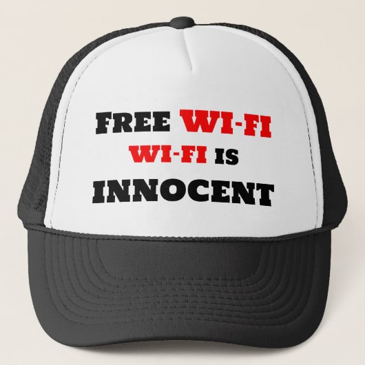 Gratis Wi-Fi Wi-Fi Is Onschuldig Trucker Pet (Voorkant)