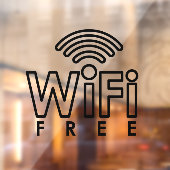 Gratis WiFi Netwerk Internet Wachtwoord Coffee Sho Raamsticker (Vel 2)
