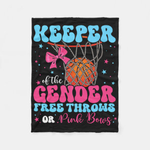 Gratis worpen of roze bogen Keeper van de Gender R Fleece Deken
