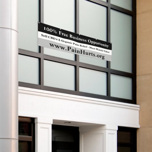 Gratis zakelijke kansen spandoek (Buitenkant Gebouw)