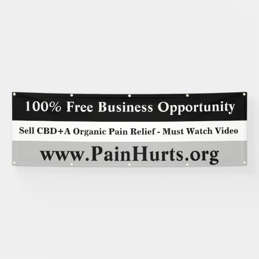 Gratis zakelijke kansen spandoek (Horizontaal)