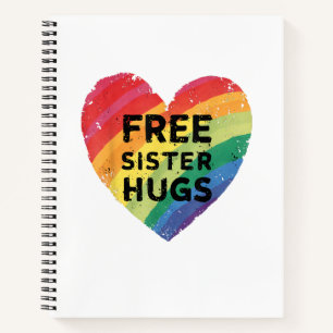 Gratis Zus Knuffels LGBT Gay Lesbische Trots Maand Notitieboek
