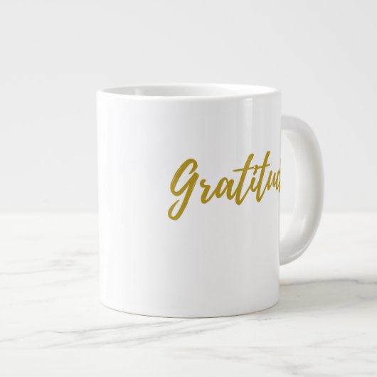 Gratitude 20 oz Jumbo Mok (Voorkant rechts)
