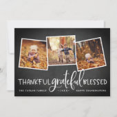 Gratitude Abondante Carte Collage Photo Thanksgivi (Devant)