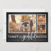 Gratitude Abondante Carte Collage Photo Thanksgivi (Devant)