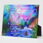 Gratitude Ancestor Poem Plaque de table avec l'Eas (Côté)