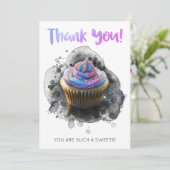 *~ Gratitude AP99 MERCI Cup Cake Card (Debout devant)