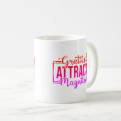 Gratitude Attire Magnitude Personnalisé Café Mug (Devant droit)
