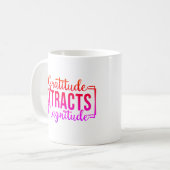 Gratitude Attire Magnitude Personnalisé Café Mug (Devant gauche)