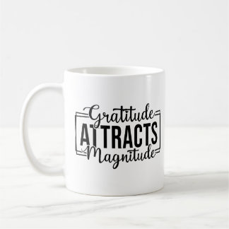 Gratitude Attire Magnitude Personnalisé Café Mug