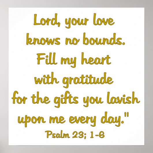 Gratitude Attitude Poster (Voorkant)