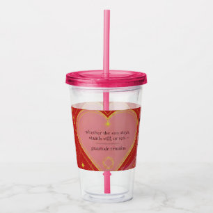 Gratitude blijft™: Casual Momenten, Duurzame Grati Acryl Drinkbeker