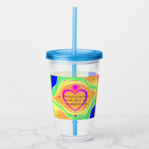 Gratitude blijft™: Liefde & Intentie Inspiratie Acryl Drinkbeker