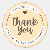 Gratitude Blooms : Élégant Sticker Merci Se (Devant)